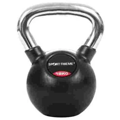 Sport-Thieme Rubber-Coated, Smooth Chrome-Handled Kettlebell 18 Sport-Thieme Rubber-Coated, Smooth Chrome-Handled Kettlebell -Sport-Thieme Shop 119 0843