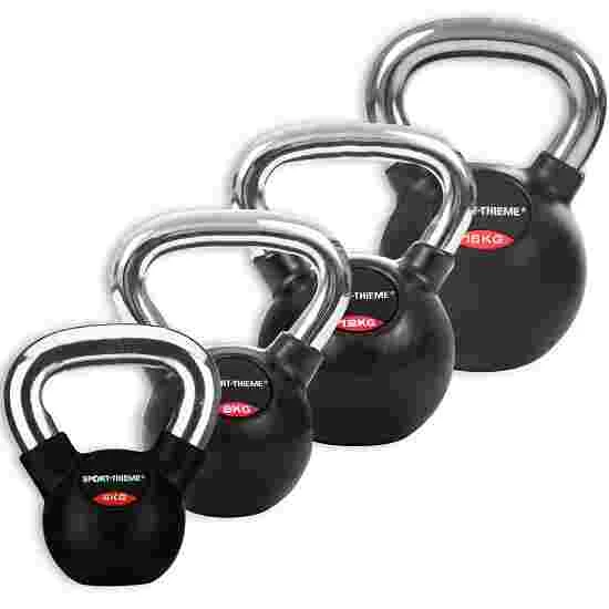 Sport-Thieme Rubberised, Smooth Chrome-Handled Set Kettlebell - Image 4