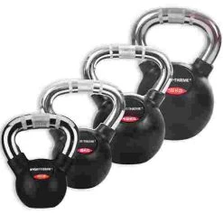Sport-Thieme Kettlebell Set, Rubbersied With Chrome Handle 9 Sport-Thieme Kettlebell Set, Rubbersied With Chrome Handle -Sport-Thieme Shop 132 0901