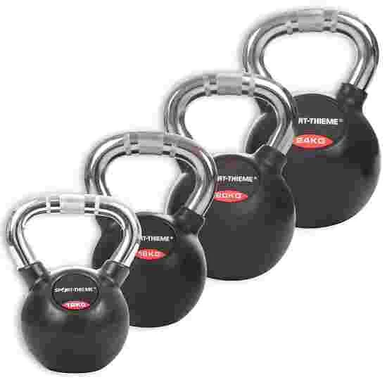 Sport-Thieme Kettlebell Set, Rubbersied With Chrome Handle 3 Sport-Thieme Kettlebell Set, Rubbersied With Chrome Handle