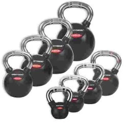 Sport-Thieme Kettlebell Set, Rubbersied With Chrome Handle 8 Sport-Thieme Kettlebell Set, Rubbersied With Chrome Handle -Sport-Thieme Shop 132 0930