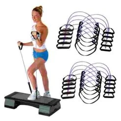 Set Of 10 Sport-Thieme Fitness Step Tubes