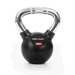 Sport-Thieme Rubberised Kettlebell With Chrome Handle